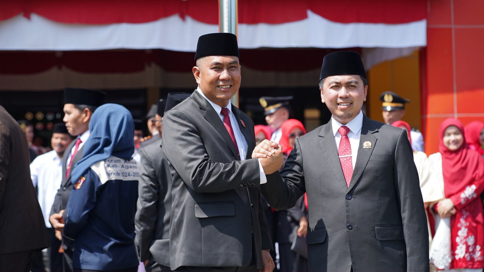 Ketua dan Anggota DPRD Agam Hadiri Upacara HUT ke-81 Kemerdekaan RI
