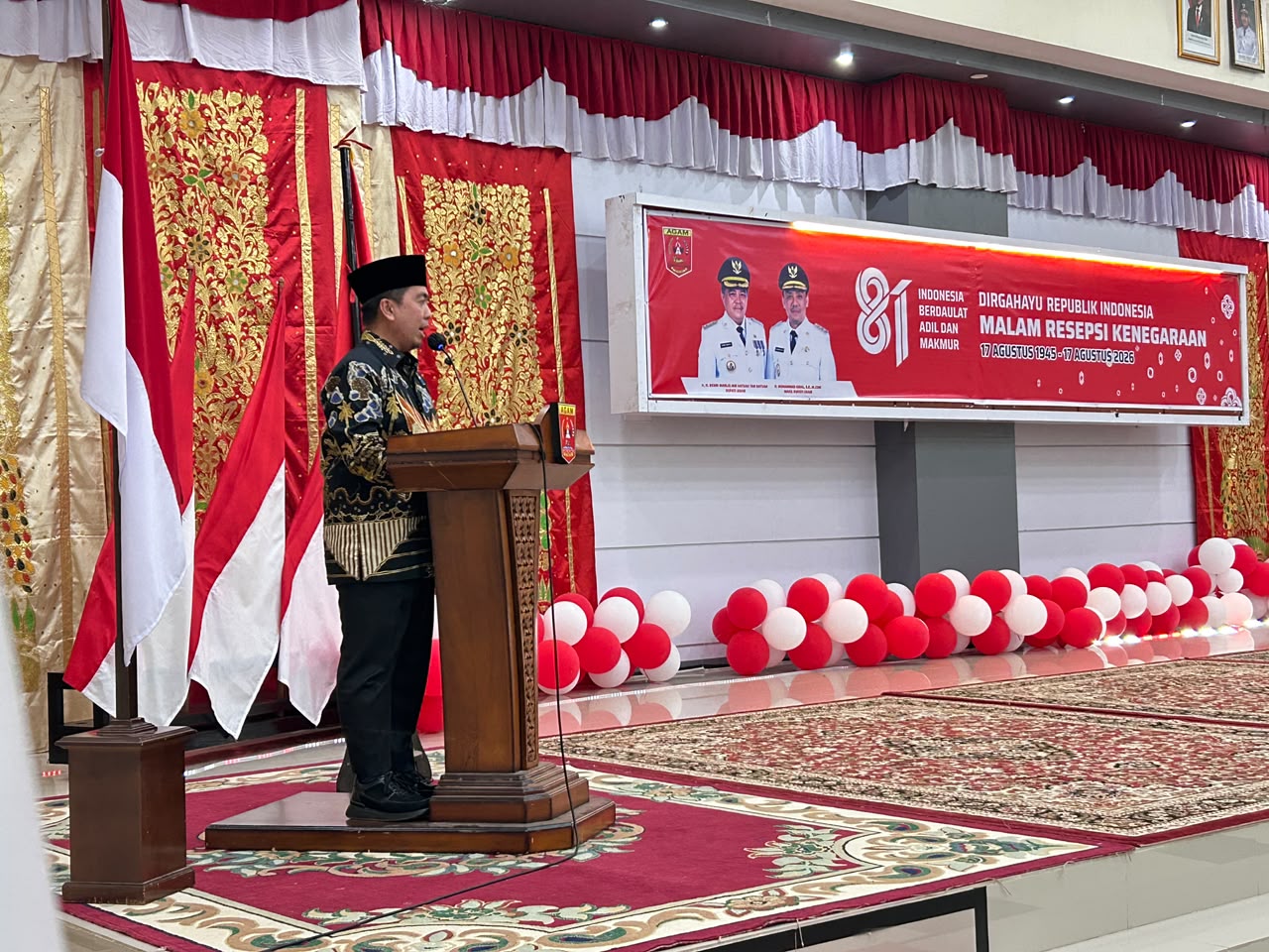 Malam Resepsi HUT ke-81 RI, DPRD Agam Dorong Semangat Persatuan dan Pemulihan Pascabencana