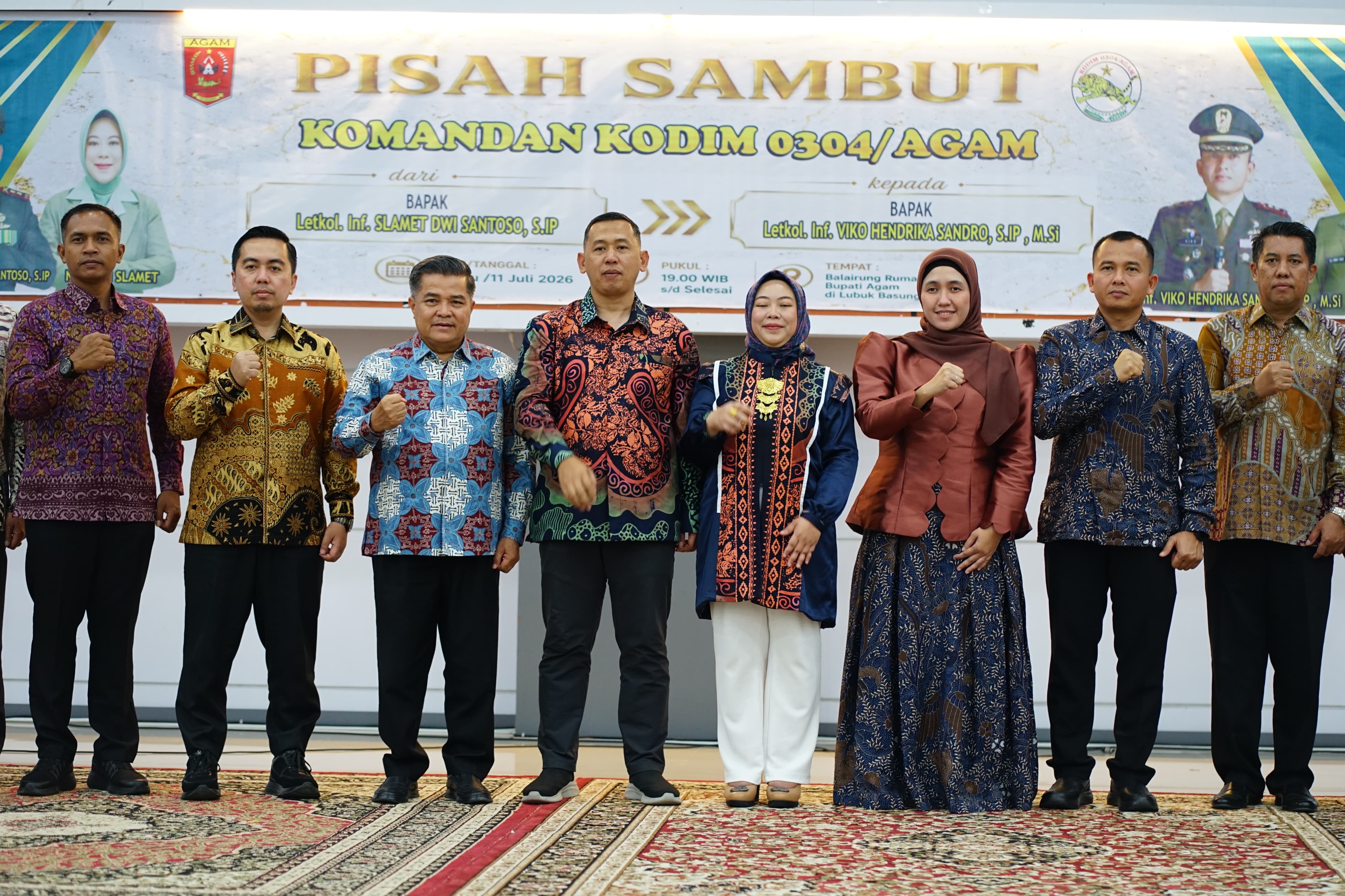 Ketua DPRD Agam Hadiri Pisah Sambut Dandim 0304/Agam